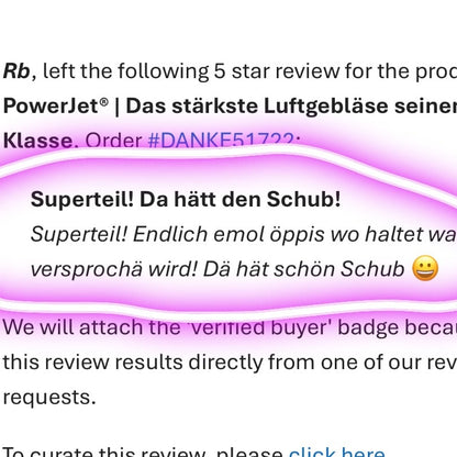 PowerJet® | Das stärkste Luftgebläse seiner Klasse