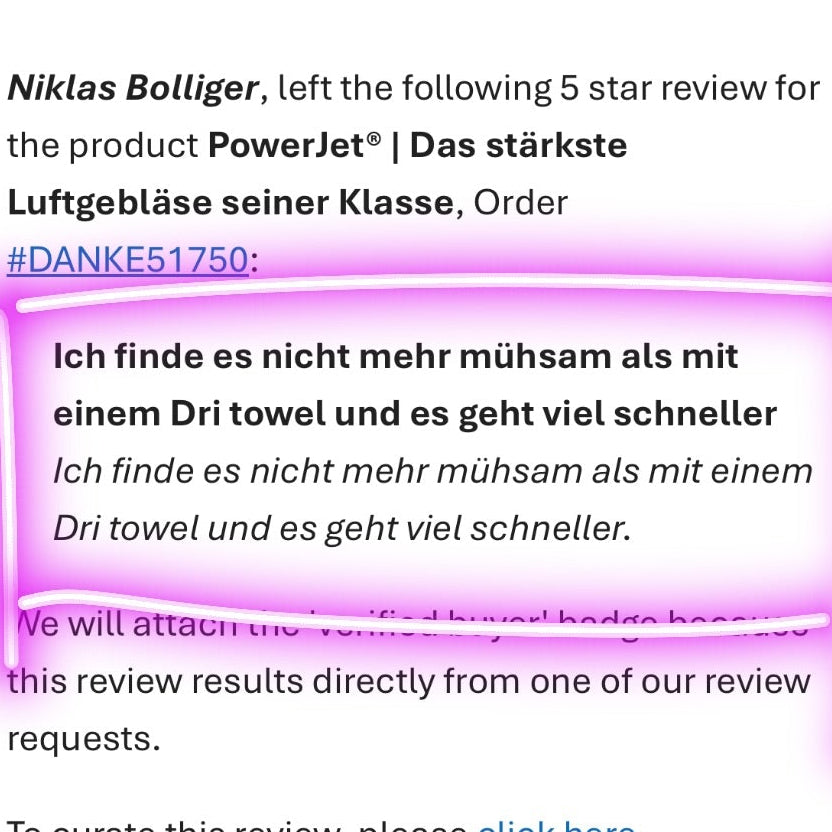 PowerJet® | Das stärkste Luftgebläse seiner Klasse